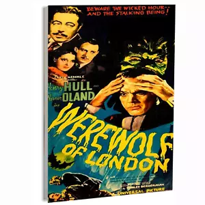 1935 Werewolf of London Horror Movie Poster or Canvas Art Print - Picture 1 of 16