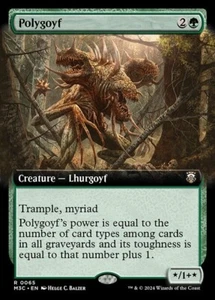 Polygoyf Extended Art Ripple Foil - M3C 0065 NM - MTG Magic - Picture 1 of 1