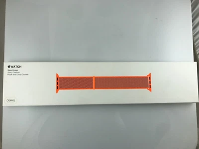Original Apple Watch Series 11 10 9 Sport Loop Band 44mm 45MM 46MM Naranja Picante Foto 1 de 4