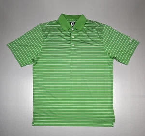 FootJoy Mens Medium Golf Polo Shirt Striped Performance. Iron Horse Golf Course. - Picture 1 of 6
