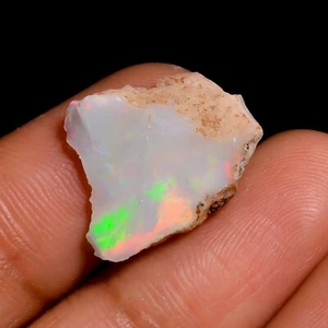 Dry Opal Rough 4.00 Carat Natural Ethiopian Welo Opal Raw Fire Opal Gemstone - Picture 1 of 4
