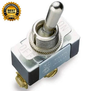 GSW-11 Heavy-Duty Electrical Toggle Switch, SPST, ON-OFF, ¾ HP 125-250V AC, Scre - Picture 1 of 12