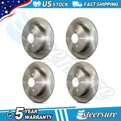 Juego de rotor de freno de disco delantero trasero para 1995 1996 1997 1998 Acura TL 4 PIEZAS Foto 1 de 4