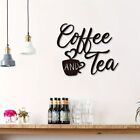 Black Coffee Tea Bar Sign Coffee Word Coffee Cup Wall Hanging  Kitchen