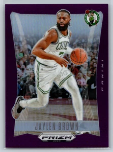 Jaylen Brown 2024-25 Panini Prizm Deca Purple Prizm /99 #282 Boston Celtics - Picture 1 of 2