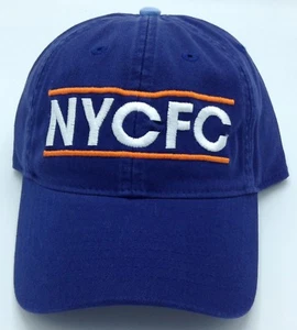 MLS New York City FC Slouch Curved Brim Adjustable Fit Cap Hat Beanie NEW! - Picture 1 of 3