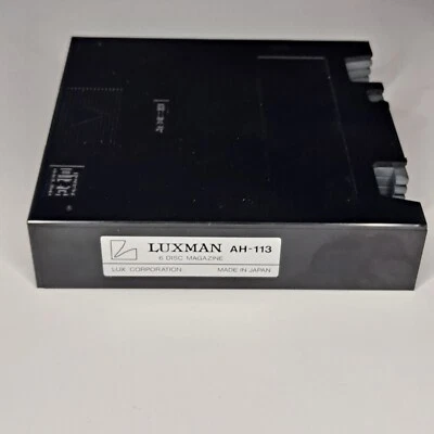 Soporte de cargador de 6 discos Luxman AH-113 cartucho negro multi juego coche hogar Japón Foto 1 de 4