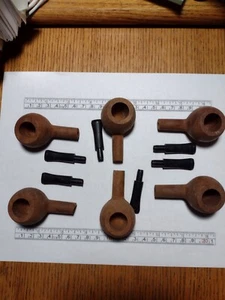 6 Nice Unfinished Estate Pipes with stems that Need to be fitted/drilled NW1 - Picture 1 of 5