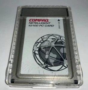 Compaq 292811-001 Netelligent 10/100 PC Network Card Adapter No Cable PCMCIA - Picture 1 of 12