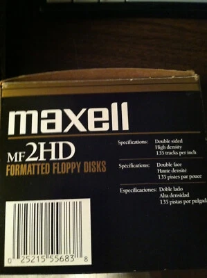 Новый 27 Maxell высокой плотности IBM отформатированный 3,5» дискеты 2HD - Изображение 1 из 3