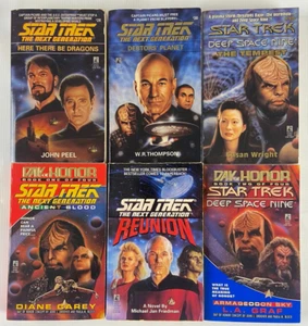 Star Trek The Next Generation, Deep Space Nin novel paperback collection -6  lot - Bild 1 von 2