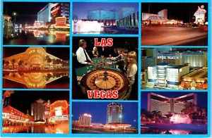 Fabulous Las Vegas, Nevada Multiview Postcard c1990 - Picture 1 of 2