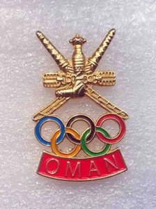 Raro distintivo spilla olimpico NOC OMAN 2000 generico - Foto 1 di 3