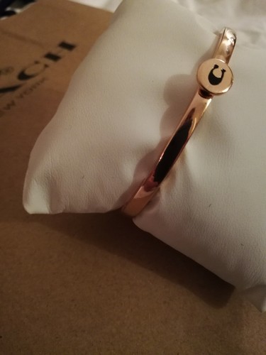 Coach BRACELET Jonc OR ROSE GLAMOUR Alliage PINK g NEUF NEW