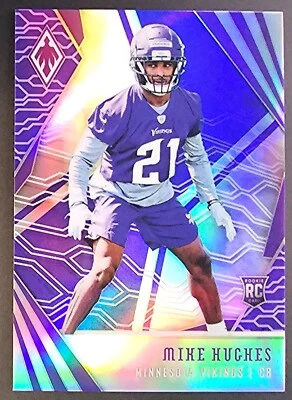 2018 Panini Phoenix #153 Mike Hughes Purple RC SP #d /149 Vikings Color Match - Image 1 of 2