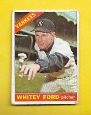 1966 Topps Whitey Ford #160 New York Yankees GOOD FREE SHIPPING