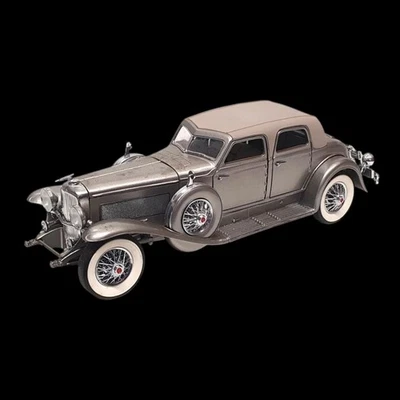 Franklin Mint escala 1/24-1933 Duesenberg SJ veinte grandes-plata/gris-sin caja Foto 1 de 4