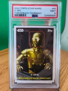C-3PO #69 Star Wars 2024 Topps Throwback Thursday Grade 9 MINT - Picture 1 of 3
