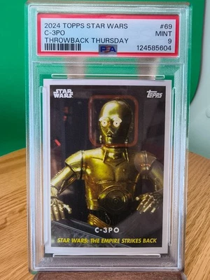 C-3PO #69 Star Wars 2024 Topps Throwback Thursday Grade 9 MINT - Image 1 of 3
