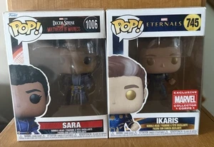 2 Marvel Funko Pop Vinyl: Dr. Strange - Sarah #1006 & Eternals - IKARIS #745 - Picture 1 of 5
