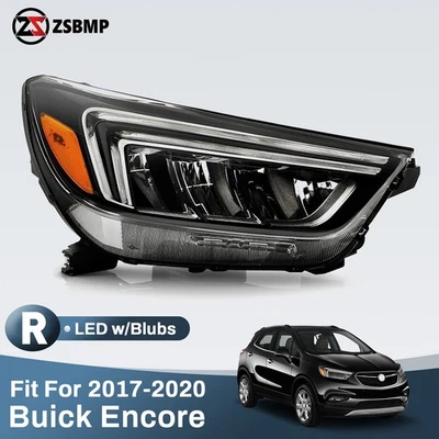 For 2017-2020 Buick Encore Full LED Headlight w/LED DRL Passenger Right 42740098 Foto 1 de 4