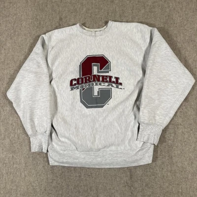 Sudadera vintage años 90 Cornell University gris mediana? MV Sport Medical Foto 1 de 4