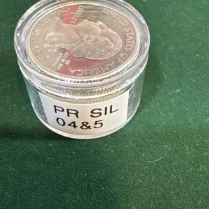 Uncirculated 2004 & 2005 S 90% Silver Proof Quarters 10 In This Lot - Picture 1 of 4