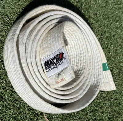 Macho Martial Arts White Belt 00/130 – 100% Cotton Training Karate Taekwondo - Image 1 of 2