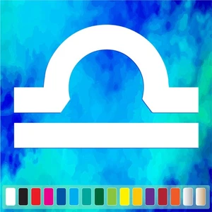 LIBRA Symbol cut vinyl decal #1 car truck window Astrology stickers - Imagen 1 de 2