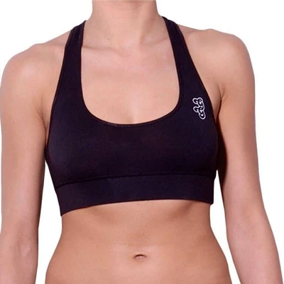 Sujetador deportivo Ginch Gonch para mujer negro Magic espalda deportiva mezcla de algodón nuevo con etiquetas Foto 1 de 3