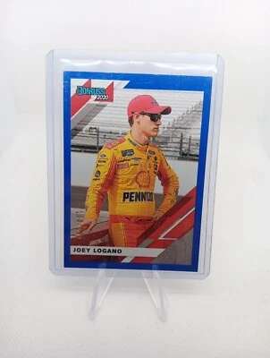2020 Panini Donruss Racing NASCAR Blue Parallel Joey Logano   130/199 - Image 1 of 4