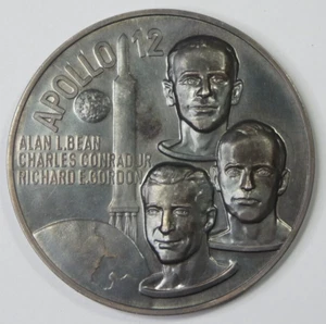Apollo 12 Lunar Explorer 1969 3,5 oz plata fina 999 redondo conmemorativo 60 mm - Imagen 1 de 8