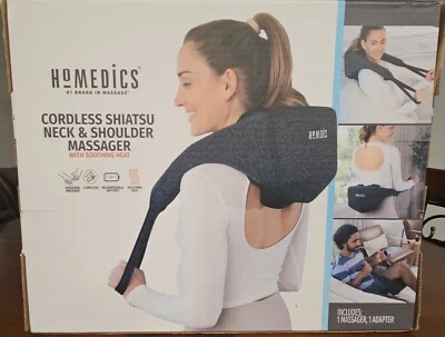 全新 HOMEDICS 无绳指压按摩器 颈部和肩部 舒缓 热 NMS-730H — 第 1/4 张图片