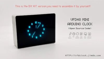 Arduino Open Source DIY-KIT-VFD48 Analog style Round VFD Clock+AL Enclosure - Image 1 of 3