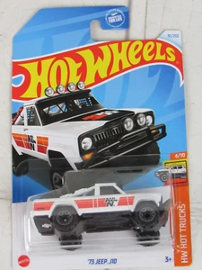 Hot Wheels 2022 1973 Jeep J10 #91 HW Hot Trucks 4/10 White - Picture 1 of 5