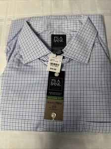 Jos A Bank Dress Shirt Regular Tall Spread Collar/Button Down Long Sleeve - Picture 1 of 2