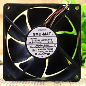 NMB 3110KL-09W-B75 24.5V 0.21A 8CM 8025 4-wire Chassis Cooling Industrial Fan - Picture 1 of 5