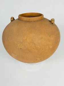 Ancient Pre Columbian Large Pottery Olla, Humanoid Handles, Chiriqui Region - Picture 1 of 13