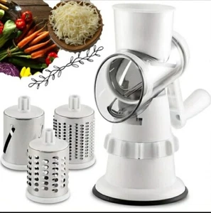 Affettatrice Verdure 3 in 1 | Mandolina Rotante con 3 Lame in Acciaio Inox - Bild 1 von 9