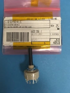 E-Switch KC Series SP12 Position PC Pin Non-Shorting Flat Actuator Rotary Switch - Picture 1 of 4