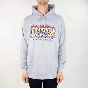 Thrasher Krak Skulls Hoodie - Grey Heather - Bild 1 von 7