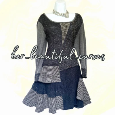 JOE BREONS QUIRKY & UNIQUE FINE KNIT PARTY DRESS SIZE 16 - Image 1 of 4