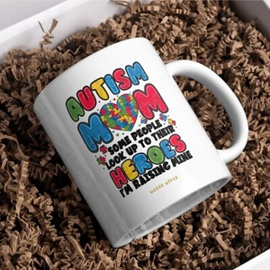 Personalised Mother's Day Gift Mug Autistic Child Hero Mums Mug Coffee Tea - Picture 1 of 7