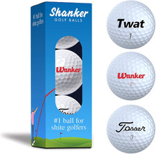 Shanker Golf Balls - Rude Branded Horrible Balls - Funny Joke Gift for Golfers