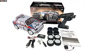 Hyper Go LR14 Lancia Delta HF Martini Rally/Drift/On Road RTR 4WD 1/14 Rc Amewi - Foto 1 di 17
