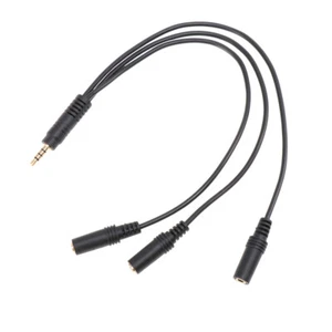 Audio Distributor Headphone Cord Extender Extension Cables Splitter - Imagen 1 de 12