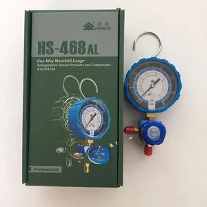 HS-468AL Low pressure 1-way manifold gauge for R410a R32 refrigeration low side - Picture 1 of 12