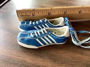 2 7/8” classic vintage blue white tennis shoes sneakers for 12”+ Doll - Picture 1 of 3