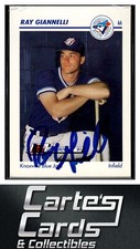 Ray Giannelli 1991 Line Drive AA #357 Blue Jays TTM/IP Signed Autographed