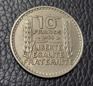 1948 France 10 Francs Coin - Picture 1 of 2